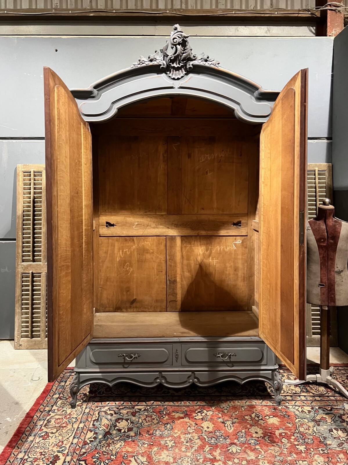 French Armoire / Antique French Armoire / Two Door French