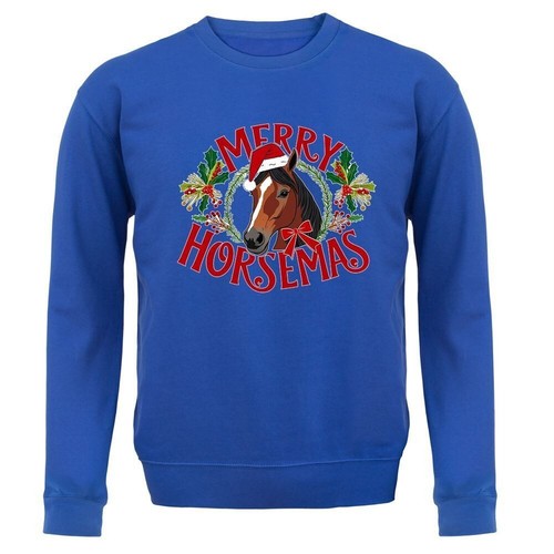 Merry Horsemas Christmas - Kids Hoodie / Sweater - Horses Ride Xmas Horse Love