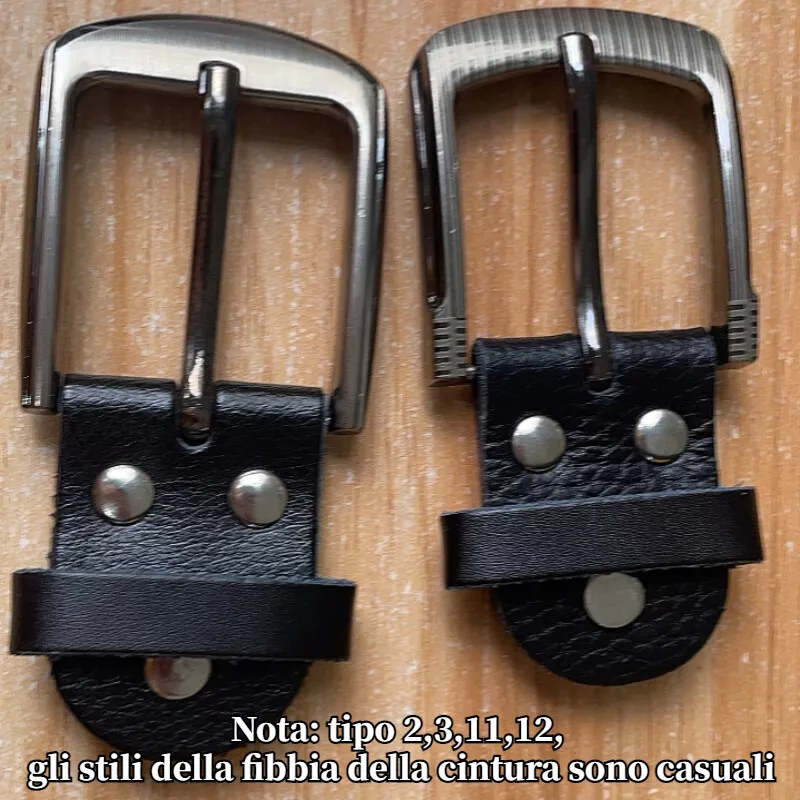 Unisex IN Pelle Alloy Cintura Fibbia Testa Perno Ricambio per 28-38mm Largo
