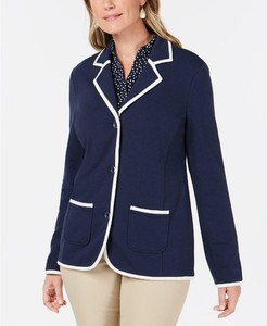 petite knit blazer