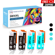 PGI-280XXL CLI-281XXL Ink Cartridges 3B 1C for Canon PIXMA TS6120 TS6220 TS8120