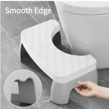 Tabouret de toilette squat amovible antidérapant siège de toilette tabouret portable squat BLANC