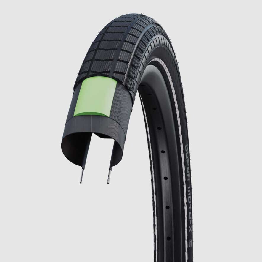 Защитный кожух Schwalbe Super Moto-X Performance Addix DD Greenguard - Reflex - Starrreifen