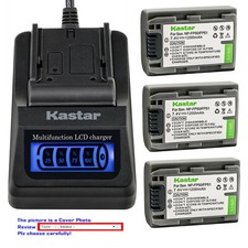 Kastar Battery LCD Quick Charger for Sony NP-FP50 NP-FP51 Sony DCR-DVD405 DVD405