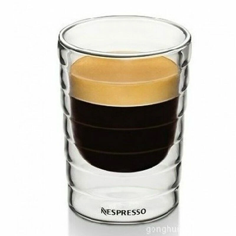 Espresso Glass Cups Coffee Cup Clear New Double Wall Nespresso Mug