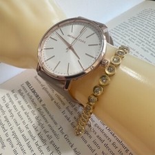 NWT Michael Kors Pyper Leather Strap Watch MK2748