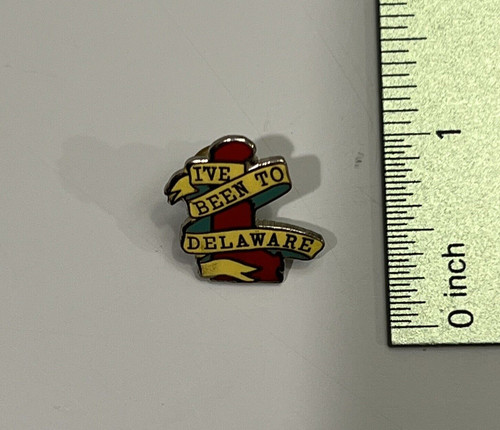 Vintage Delaware "I've been to Delaware" Hat Lapel Vest Souvenir Pin  (PL0209)
