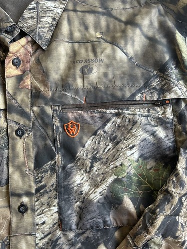 GAME WINNER Men’s 2XL Long Sleeve Camo Vented Fishing Hunting Shirt Light Weight - Picture 6 of 8