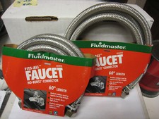 2 Fluidmaster 4F60CU No-Burst Fits-All Dishwasher Connector 1/2"MIPx 3/87/16/1/2