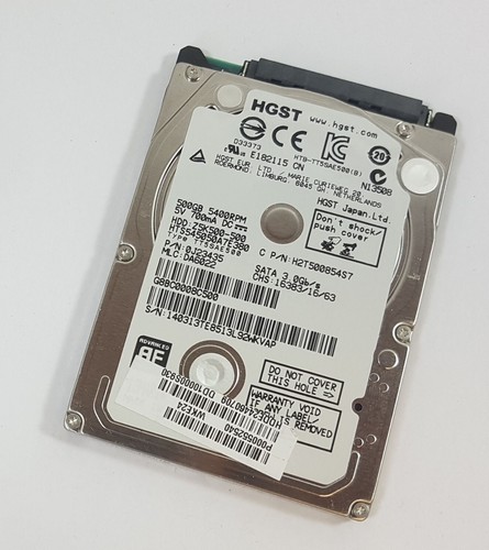 500GB Hitachi HTS545050A7E380 SATA 2,5" Notebook Festplatte HDD Slim 7mm