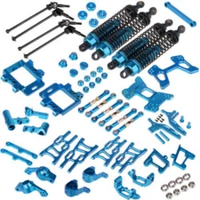 Metal Upgraded Parts Full Kit Blue For 1/10 HSP 94107 94106 RC Car Accessories