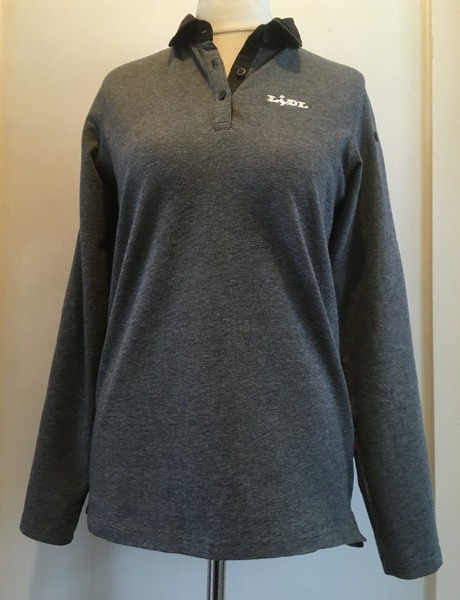 Camisa Polo LIDL Mujer Manga Larga Algodón Orgánico Logo Pequeña NUEVA Azul Marino o Gris