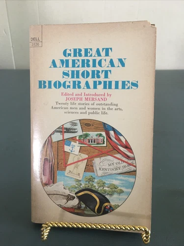 Great American Short Biographies edited by Joseph Mersand -Vintage Paperback