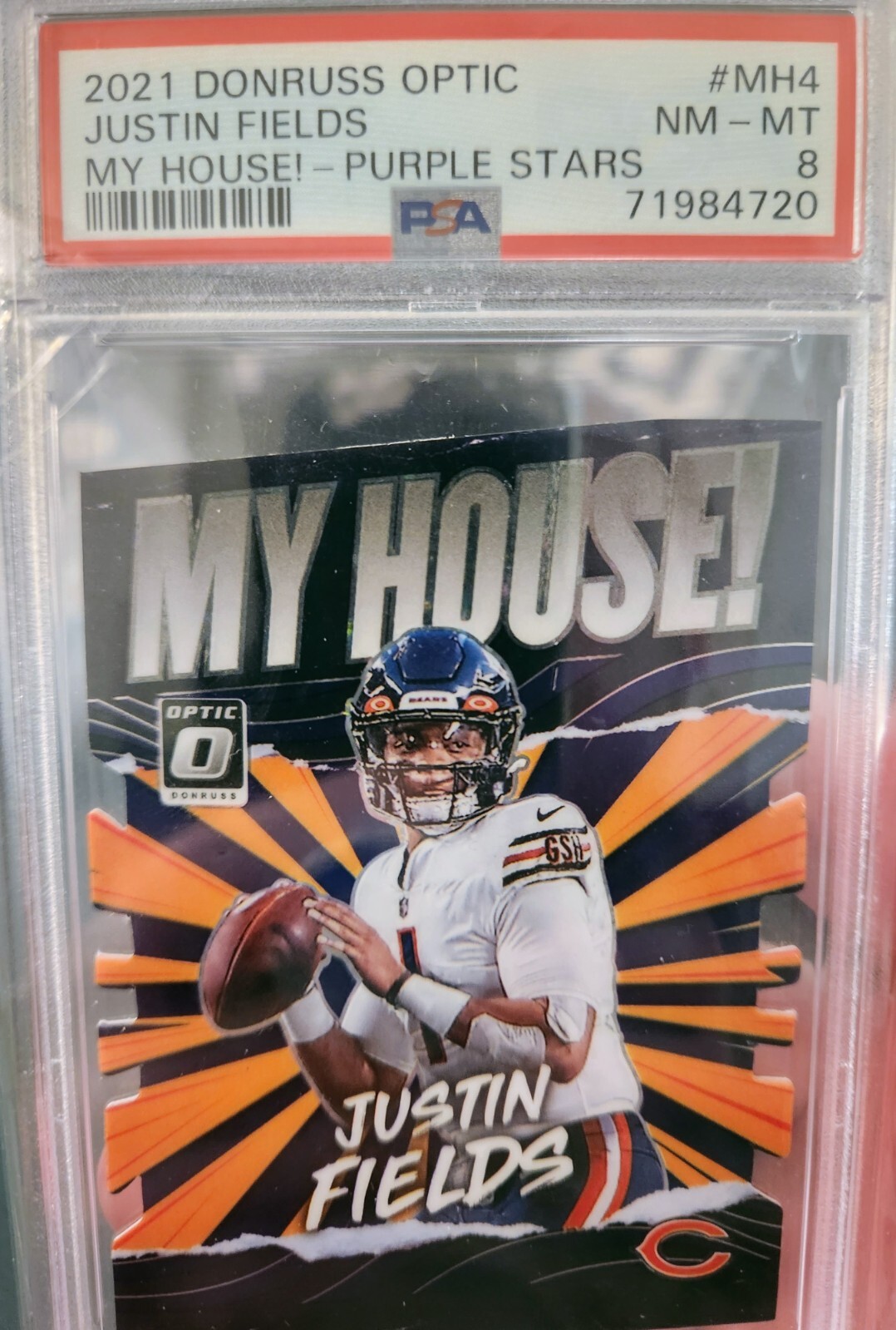 Justin Fields Panini Donruss Optic My House! #MH4 Purple Stars