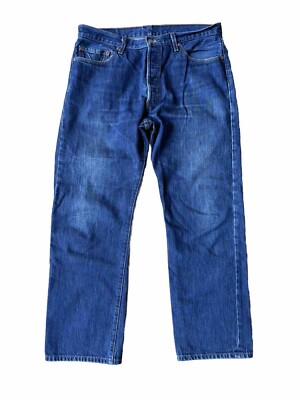 Vintage Levis 501 Jeans Dark Blue Denim Mexico Made 90s Y2K 36W