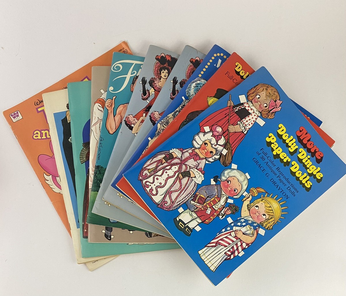 Paper Doll　three books　Tom Tierney Vintage 12 Uncut Paper Doll Books Tom Tierney Grace Drayton