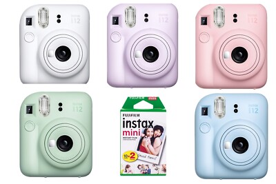 Fujifilm Instax Mini 12 Sparset 20 Bilder Sofortbildkamera 5 Farben Film NEU OVP