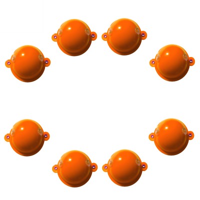 8 X Round Bubble Float Set ORANGE