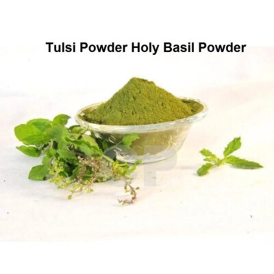 Tulsi Powder Holy Basil Powder 100% Organic & Chemical Free 50gm (1.7 OZ)'