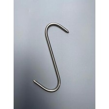 Butchers 6 in Meat Hanging Hooks Solid Stainless Steel Meat S-Hooks