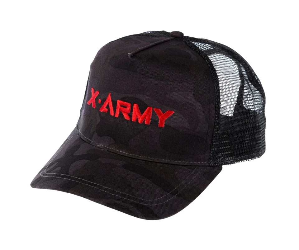 Cappello Uomo X-ARMY Midnight Camouflage Camouflage Snapback Trucker - Immagine 2 di 4