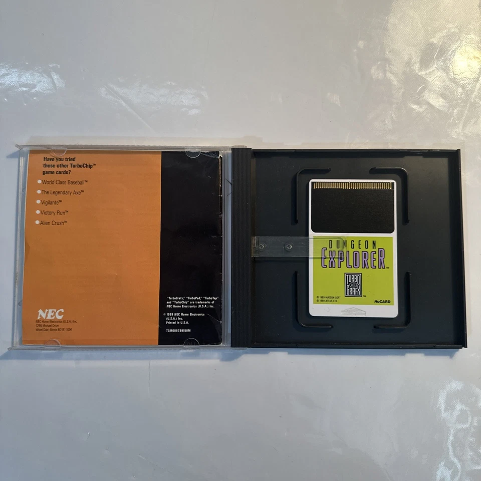 Dungeon Explorer TurboGrafx-16 TG-16 Complete Jewel Case CIB Tested - Image 4 of 4