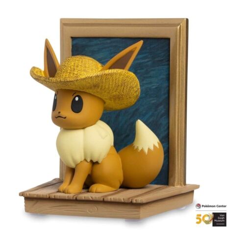 Pokémon Center × Van Gogh Museum Eevee Inspired Self-Portrait Straw Hat IN HAND - Picture 1 of 4