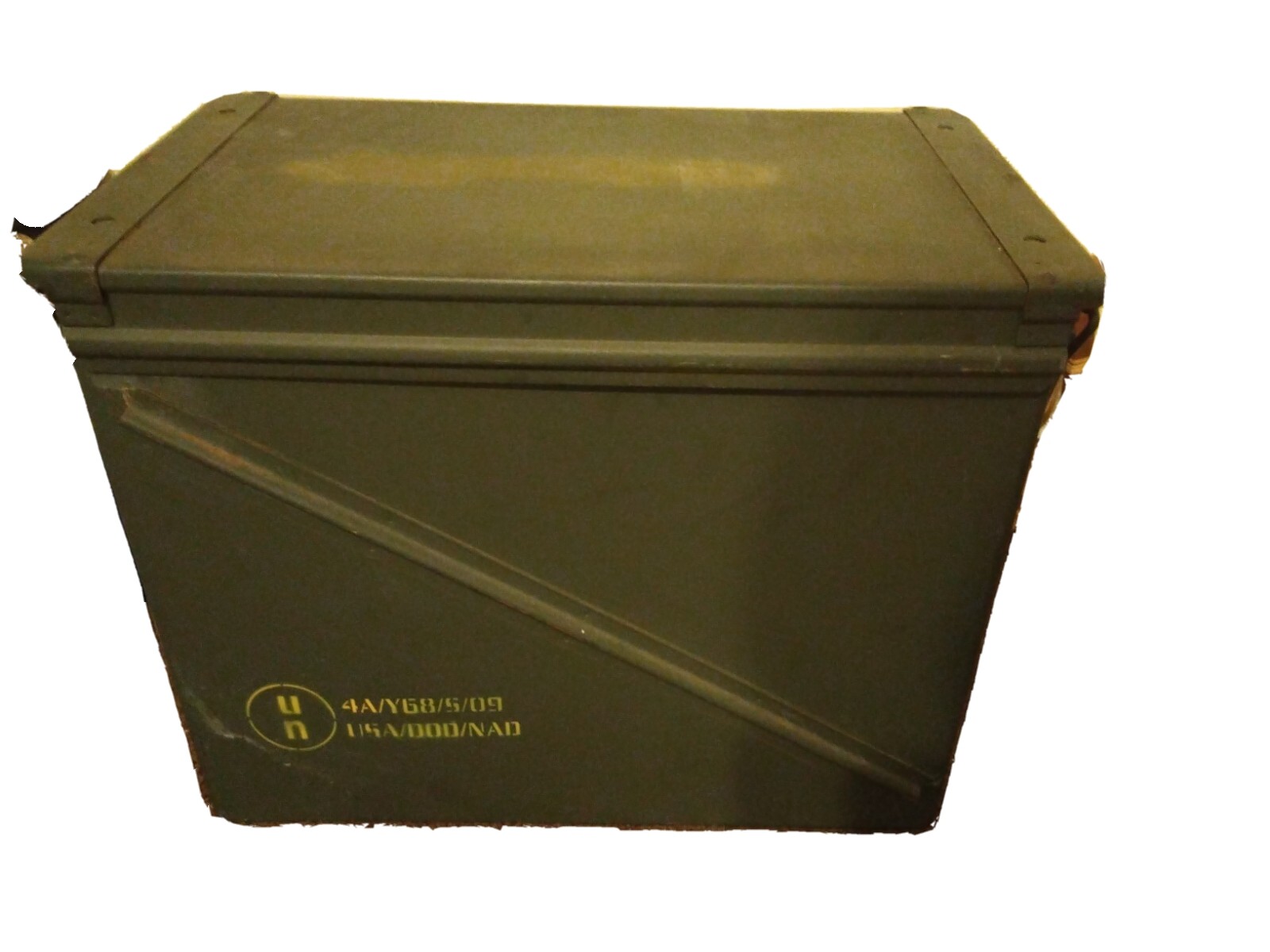 UN Army Green Rare Ammo Box Vietnam Era USA DOD NAD Empty Military Equipment