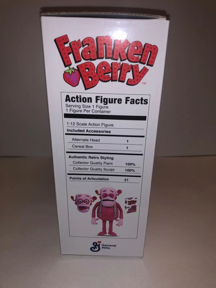 Figura de acción Jada Toys 6 pulgadas General Mills Franken Berry - Rosa NUEVO en caja Foto 2 de 4