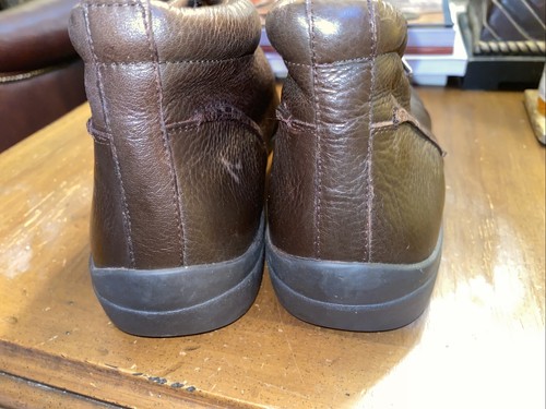 Womens Easy Spirit Lace-Up Ankle Boots-9.5M-Soft Brown Pebbled Leather-VGUC! - Picture 3 of 8