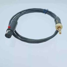 3.5mm 1/8" Locking Plug To TA4F Mini XLR 4Pin Cable For Bodypack Transmitter