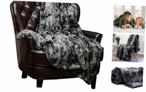 Threshold Fuzzy Throw Blanket - Grey for sale online | eBay