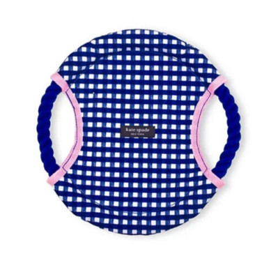 Kate Spade New York kate  Dog Chew Toy, Rope, frisbee,blue, gingham