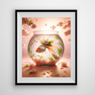 Goldfish Wall Art | Whimsical Fish Print | Digital Art |  Printable Art #10