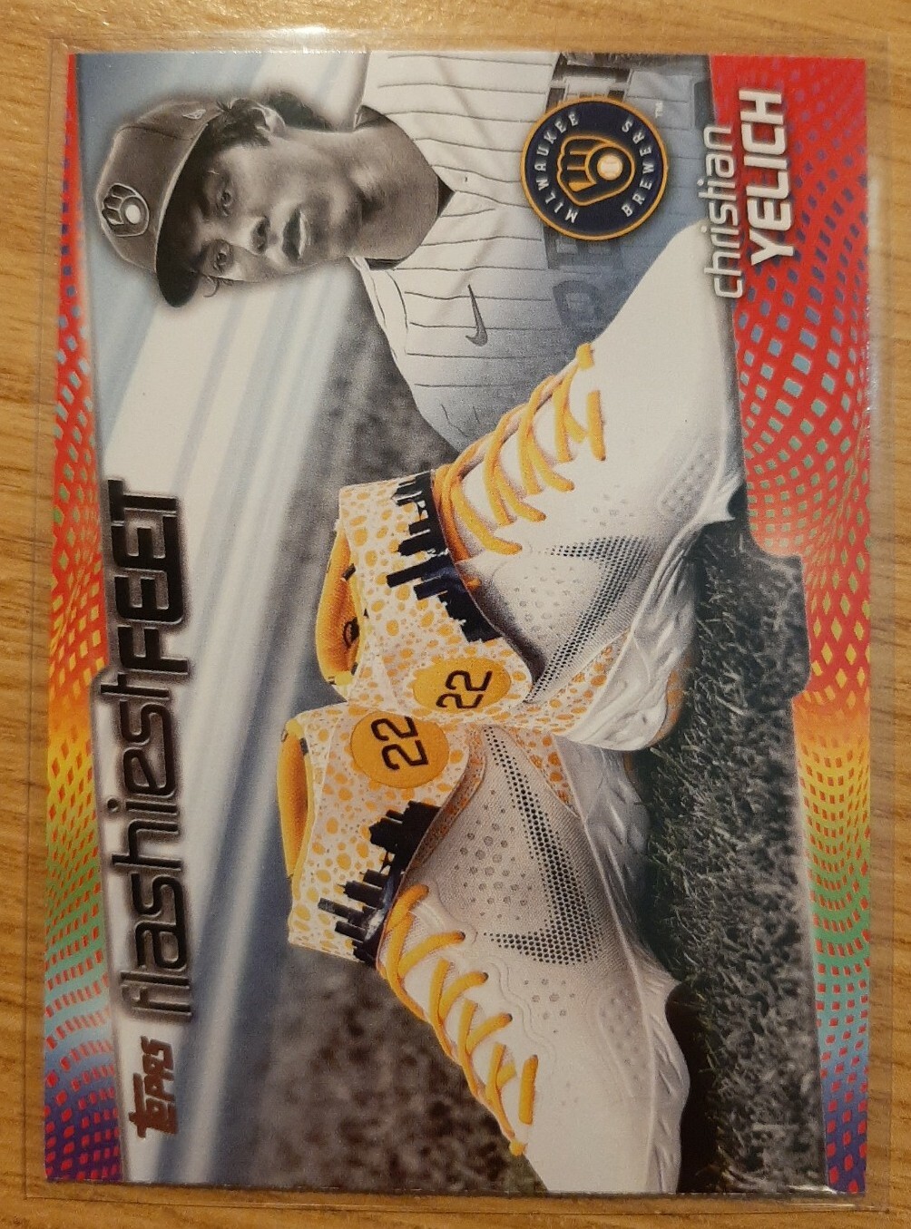2022 TOPPS FLASHIEST FEET CHRISTIAN YELICH #15 MILWAUKEE BREWERS