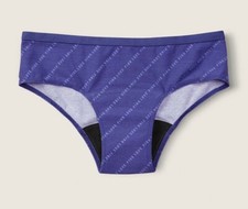 Victoria's Secret Pink cotton Period PANTY Hipster MEDIUM New purple logo