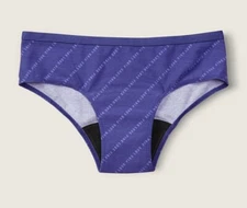 Victoria's Secret Pink cotton Period PANTY Hipster MEDIUM New purple logo