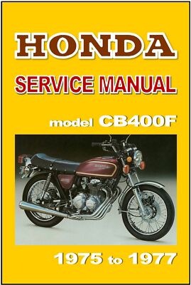 HONDA Workshop Manual CB400 F CB400F 1975 1976 1977 Maintenance