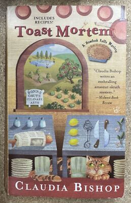 Partial Series Set HEMLOCK FALLS Lot 12 Claudia Bishop Cozy Chef Mystery Lot