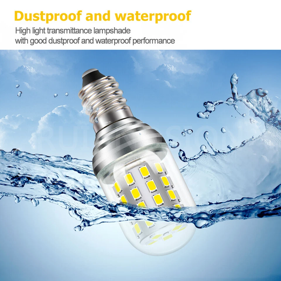 E14 LED 3014 45 Cabinet Light - Dimmable Armadio/Armadio Lampadina 10-30V Bianco - Immagine 3 di 4