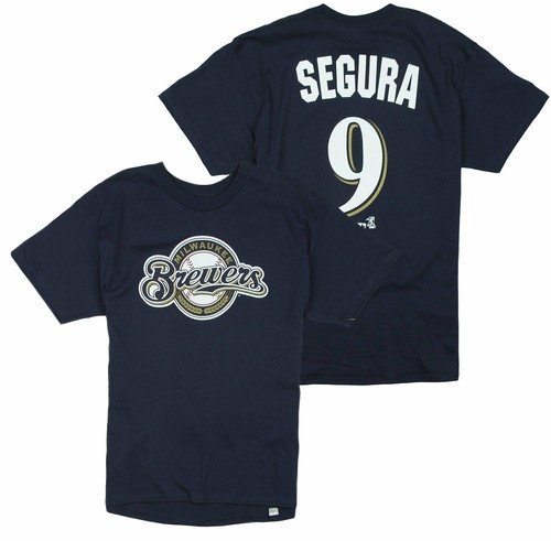 MLB Youth Boys Milwaukee Brewers Jean Segura # 9 Player Tee - Navy - Picture 4 of 8