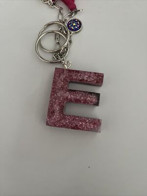 UNIQUE handmade resin keychains Letter E, Only One For You