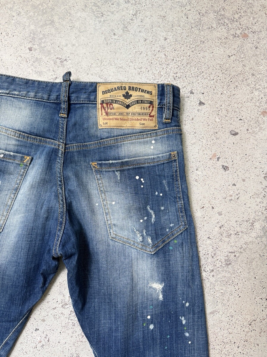 Dsquared2 Sexy Twist Jeans Made in Italy Size 46 Blue Denim