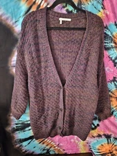 Derek Lam 10 Crosby Sweater Womens Sz Small Deep V Neck Wool Blend Cardigan
