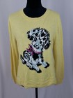 Topshop women 6 knitted dog motif jumper sweater Angora blend