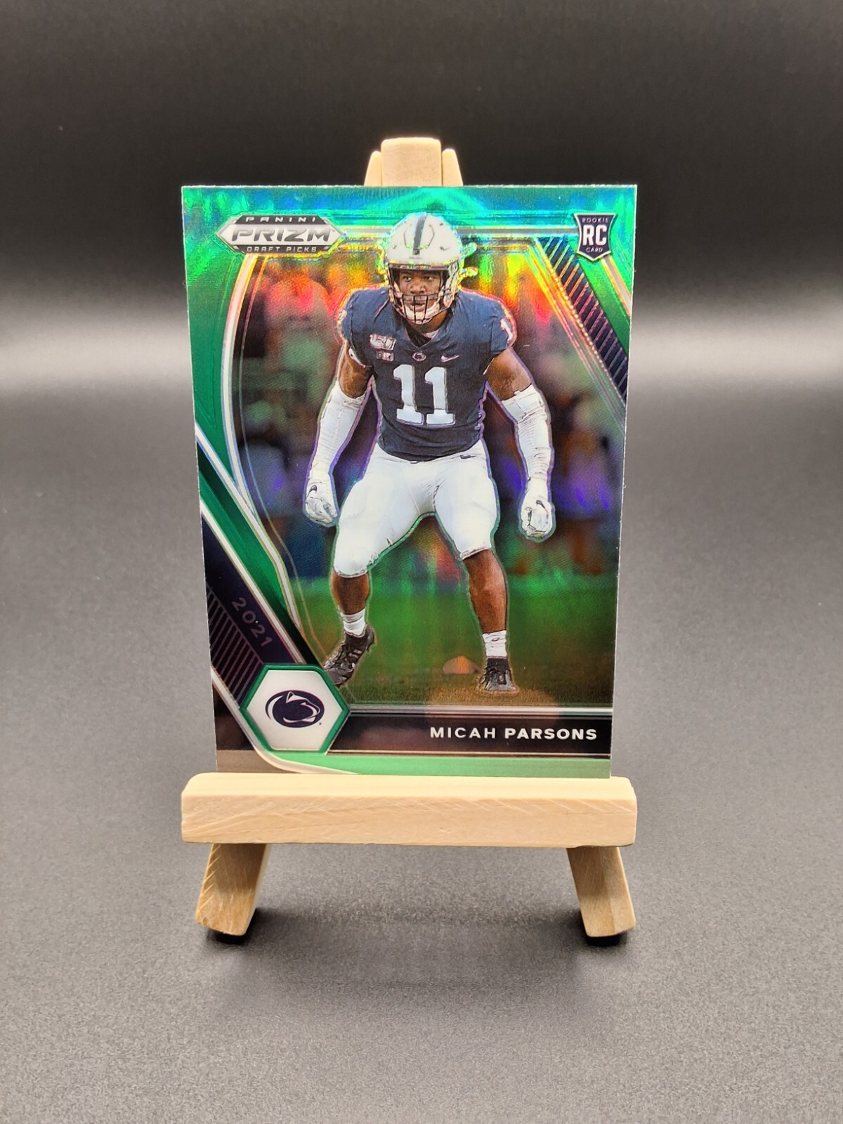 2021 Panini Prizm Draft Picks - Micah Parsons #136 Green Prizm (RC) Penn State