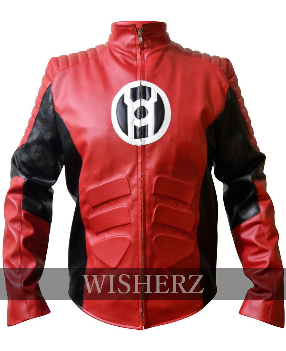 Lantern Jacket,Gardner's Red Lantern Faux & Real Sheep Leather