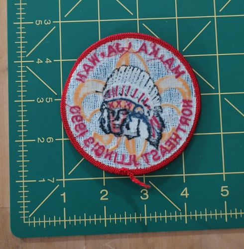 MA-KA-JA-WAN Northeast Illinois 1990 Indian Chief Vintage Boy Scout BSA Patch - Picture 3 of 3