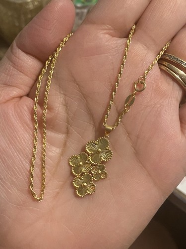 Real 18k Saudi Gold 16” Necklace - Picture 2 of 4