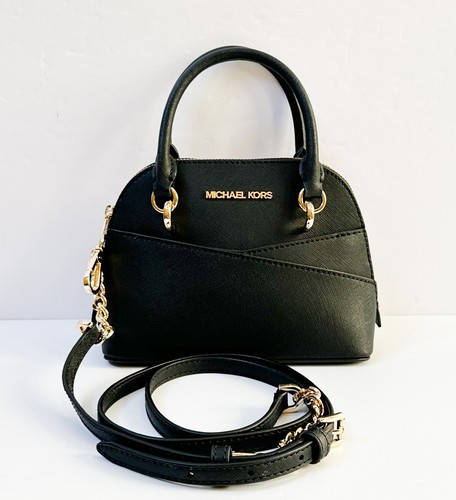 MICHAEL KORS JET SET TRAVEL XS DOME SHOULDER CROSSBODY BAG BLACK $328 - Picture 2 of 10
